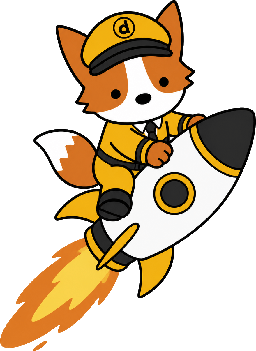 driver.js mascot riding a rocket